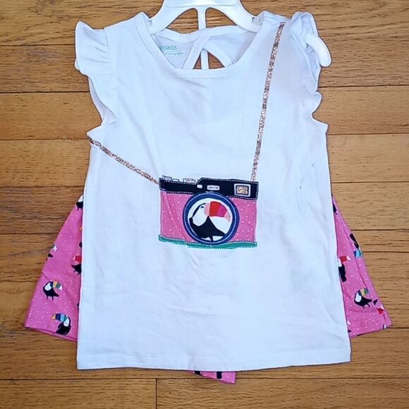 Little Girls Dress & 2 Piece Tank Top & Shorts Set Clothes Lot 2T, 3T, 4T, 5T - Picture 5 of 9